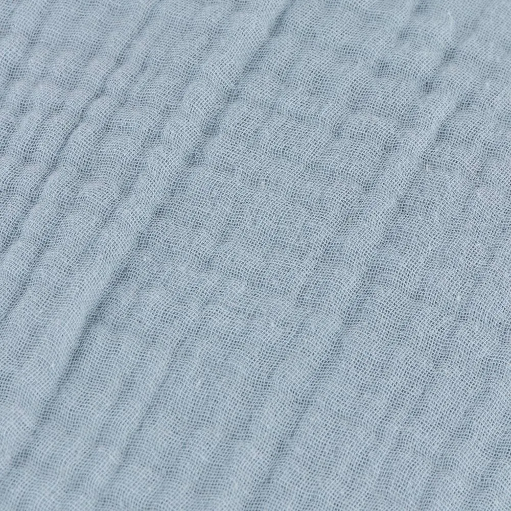 Yard Lark Muslin 100% Cotton Plain Cushion in Pale Blue 4