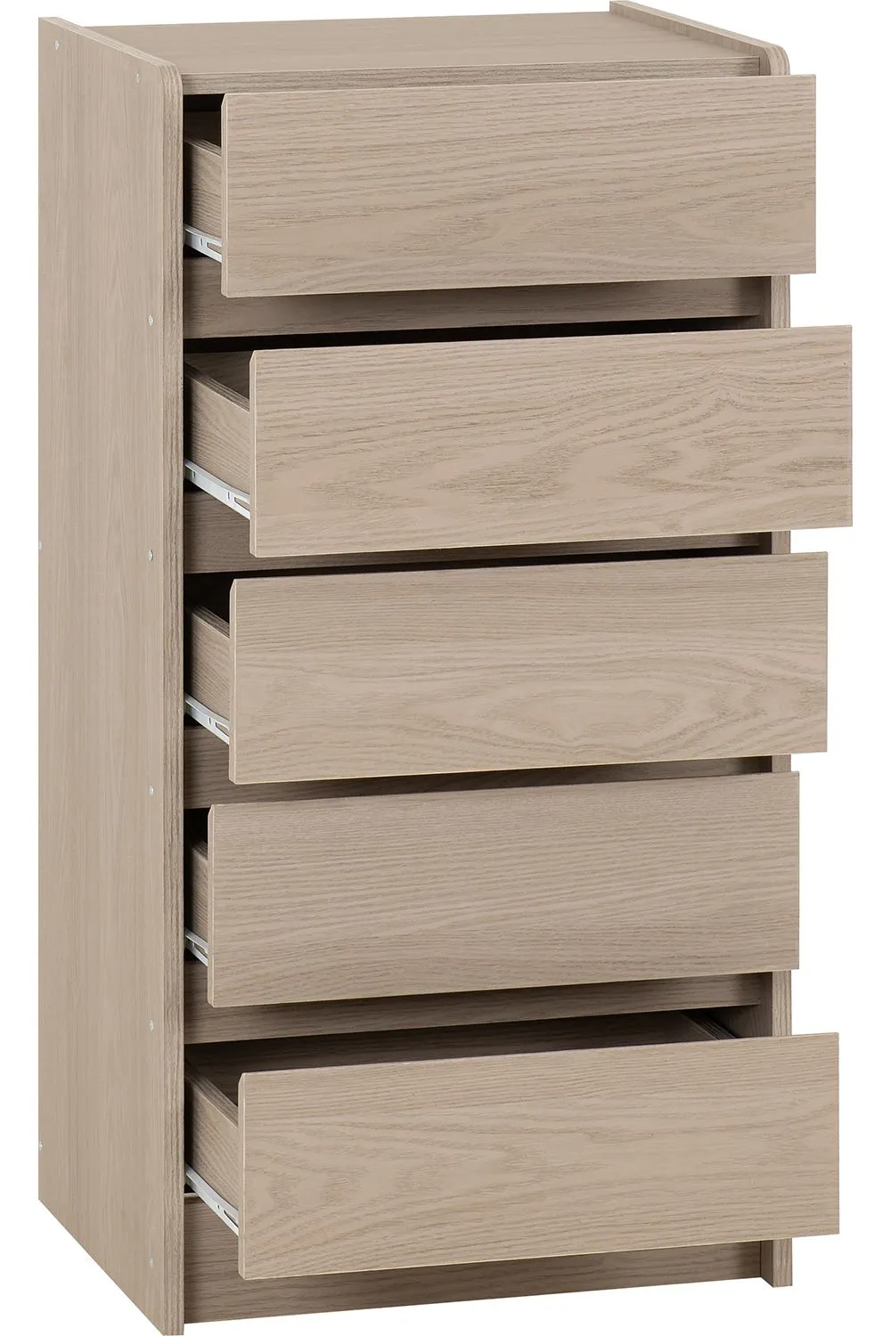 Seconique Paris 5 Drawer Chest in Light Grey 4