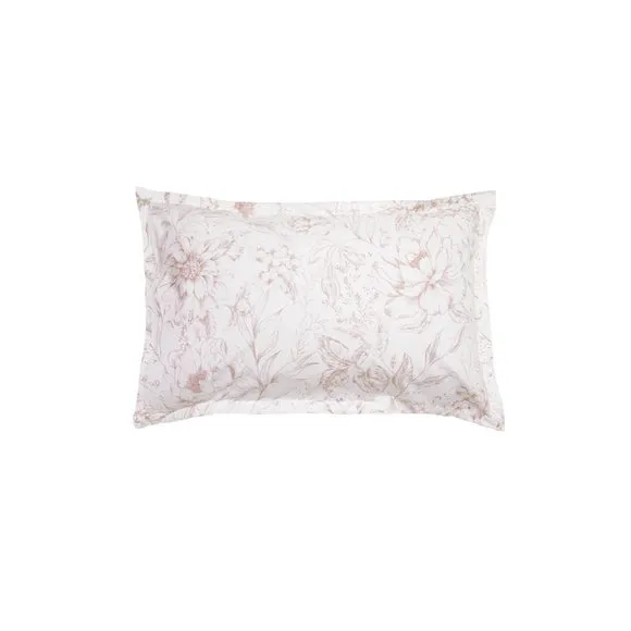 Holly Willoughby Floral Sketch 100% Cotton Oxford Pillowcase 2