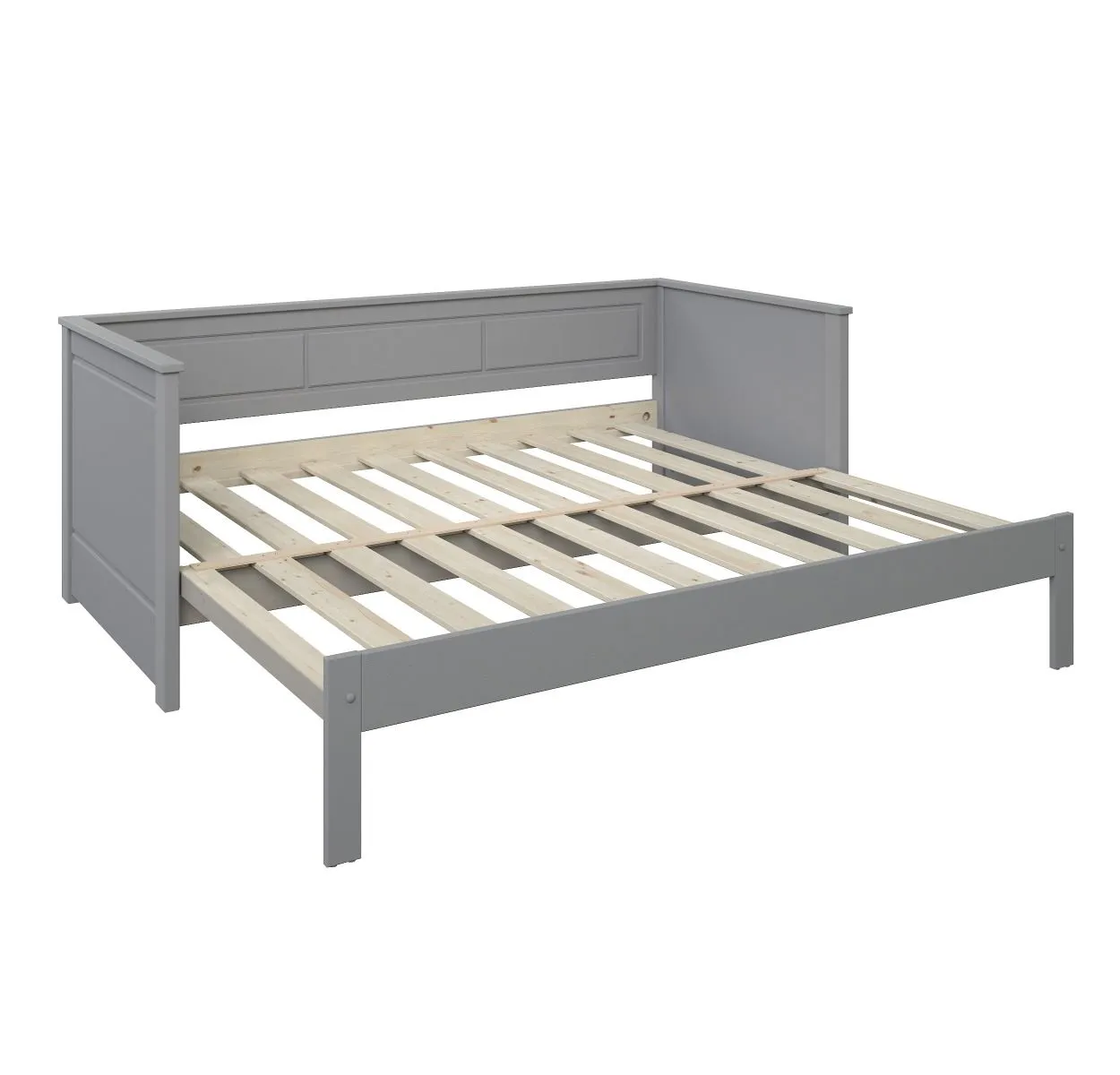 Flair Erika Solid Wood Guest Bed in Grey 6