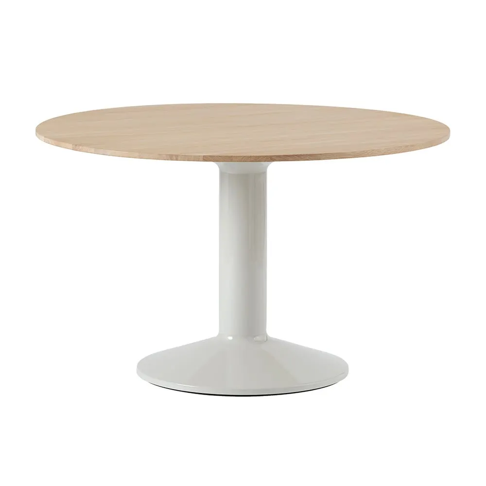 Muuto Midst Table Oiled Oak Top Grey Steel Base 120cm 2