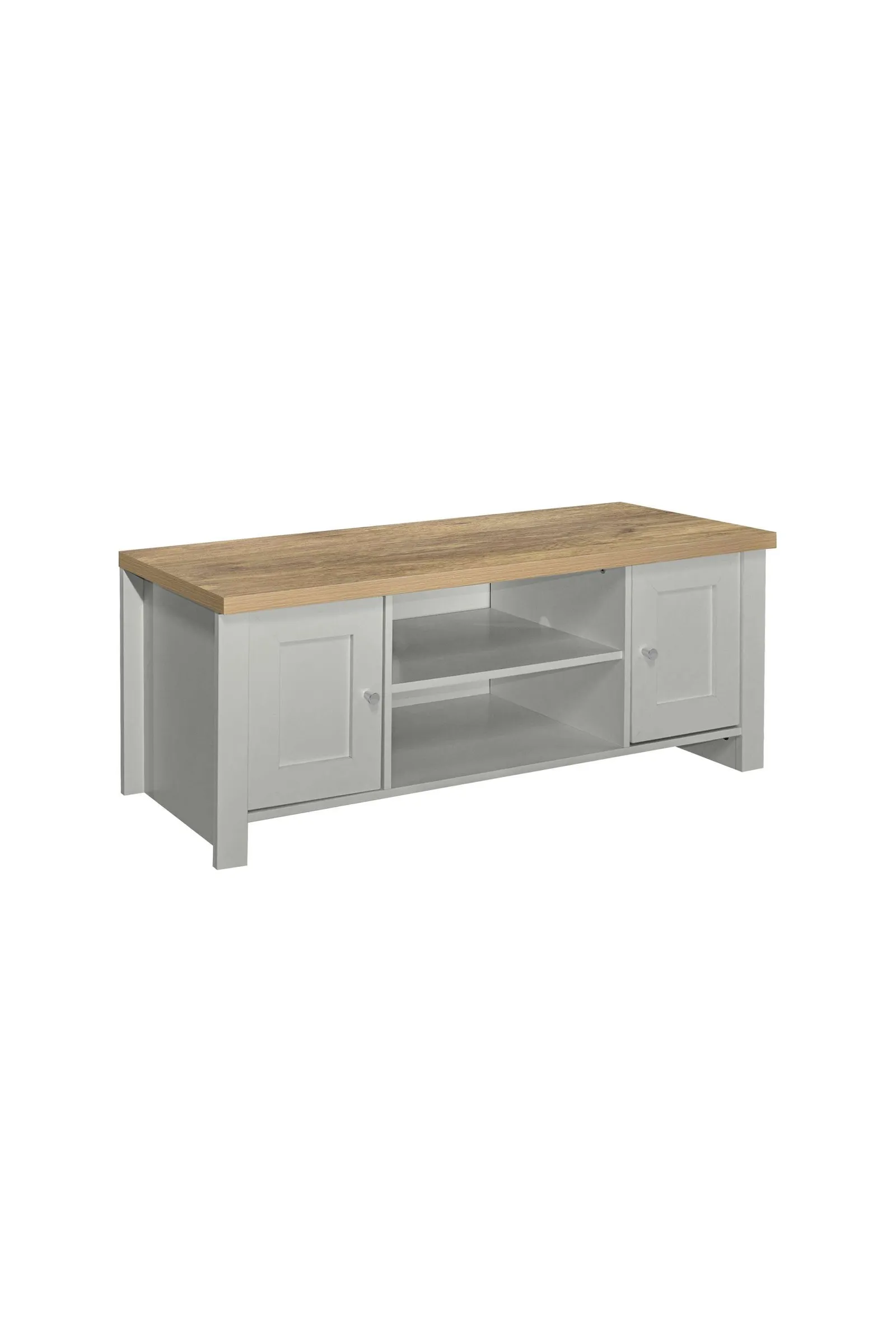 Birlea TV Unit Blue Oak Highgate Large Entertainment Navy Farmhouse Shabby Chic in Grey 4