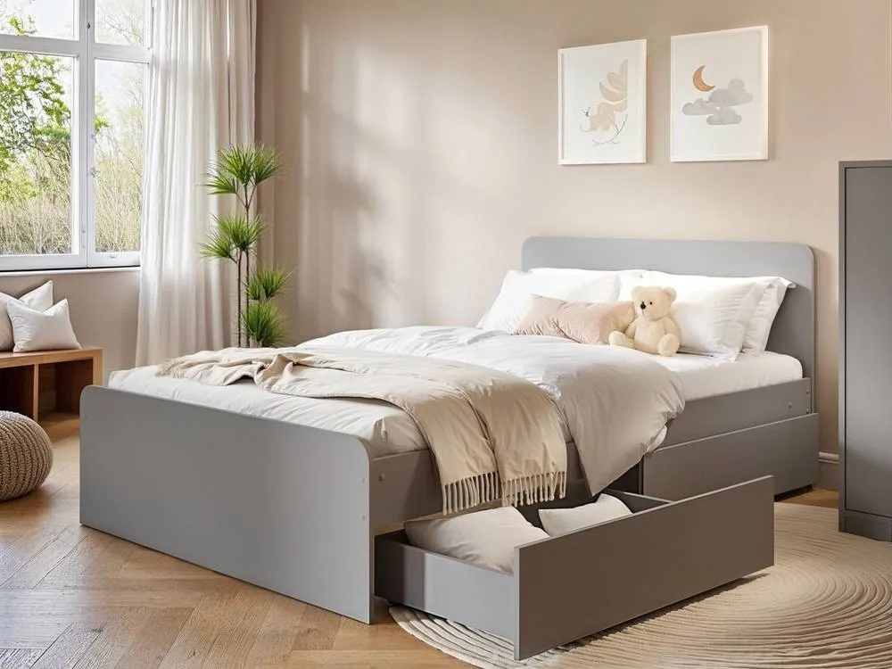Flair Wizard Small Double Bed Frame in Grey 2