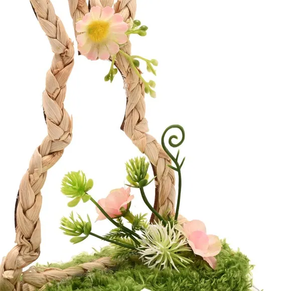 Eggstraordinary Gift Co. Faux Flower Standing Bunny Decoration 3