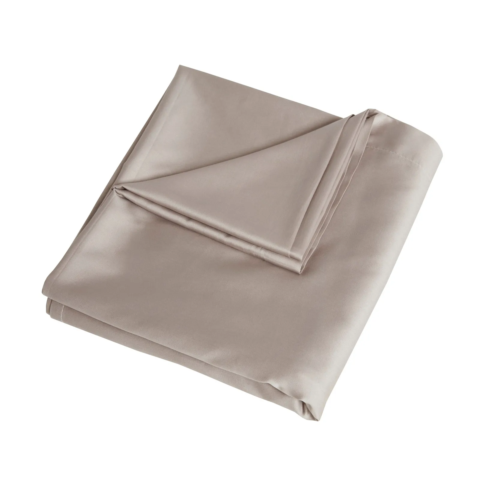 Smart Living Luxurious 300 Thread Count 100% Cotton Sateen Anti-Allergy Fitted Sheet in Beige 3