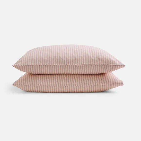 Camille Stripe 100% Brushed Cotton Standard Pillowcase Pair 3