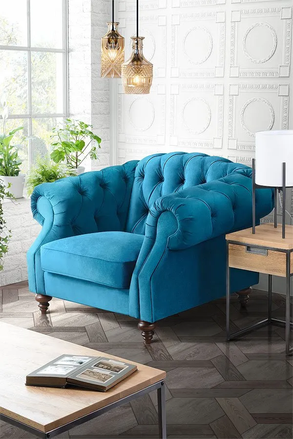 Buster Armchair  Genova Peacock