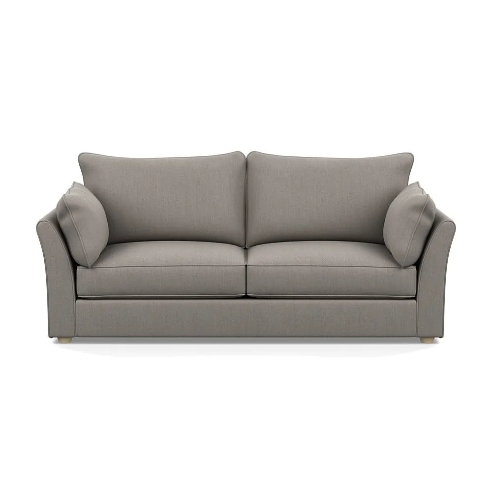 Heal's Tailor 4 Seater Sofa Broadweave Pebble Natural Beech Feet 1
