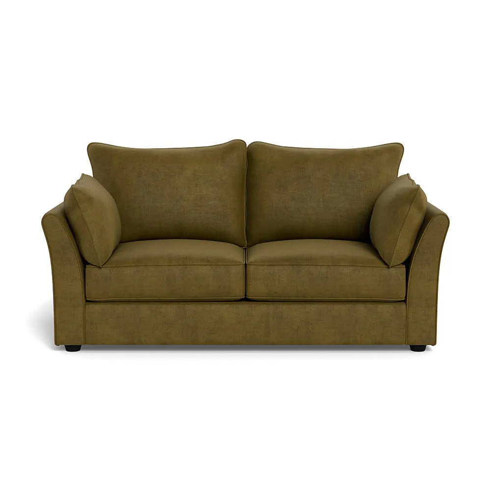 Heal's Tailor 3 Seater Sofa Smart Luxe Velvet Peridot Black Beech Feet 1