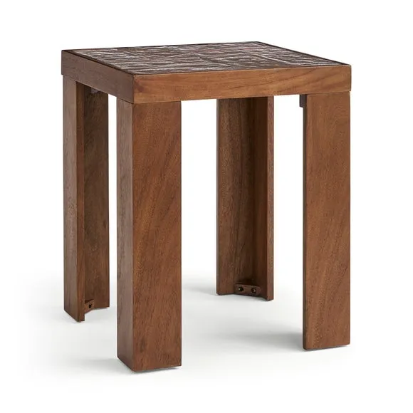 Lavina Glass Tiled Side Table 4