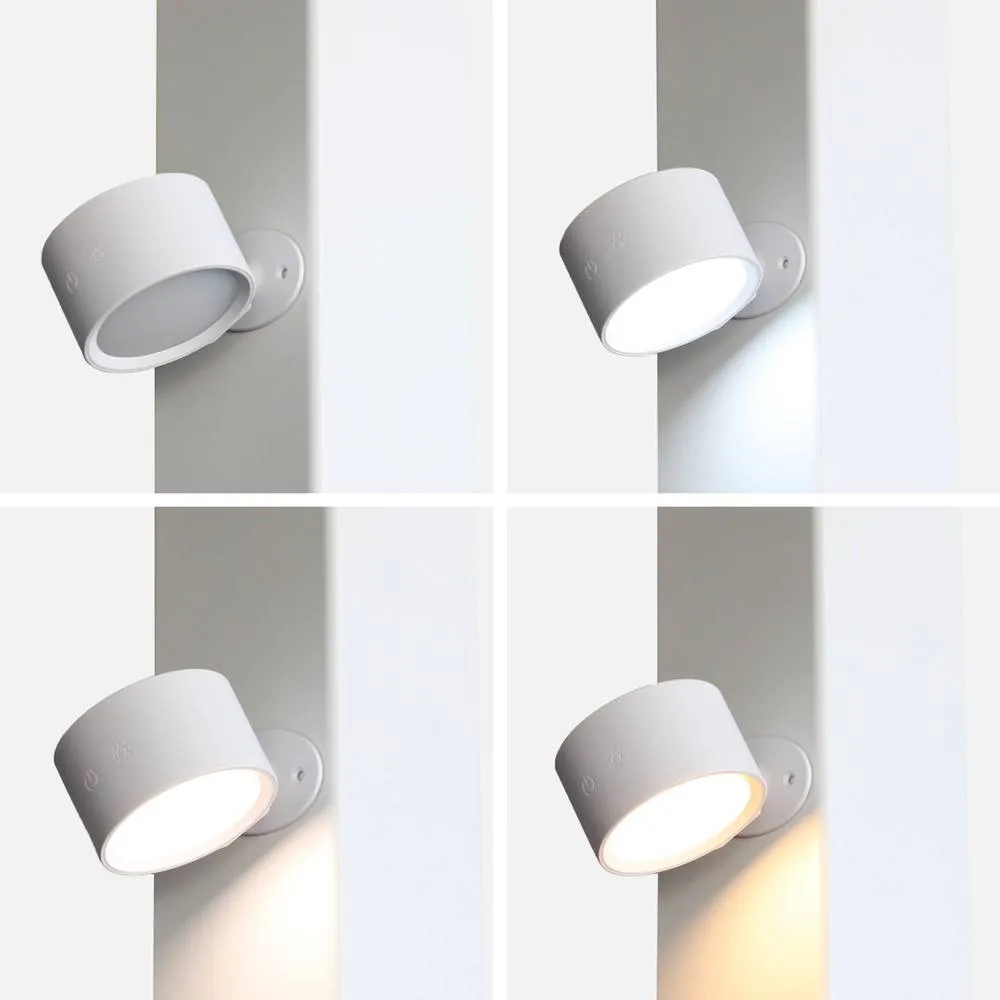 sweeek Set of 2 rechargeable lamps for a louvered pergola in White 2