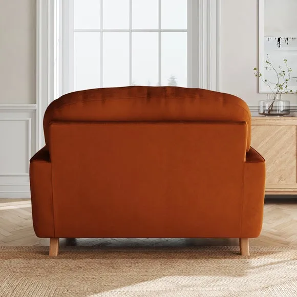 Martha Matte Plush Velvet Snuggle Sofa 3