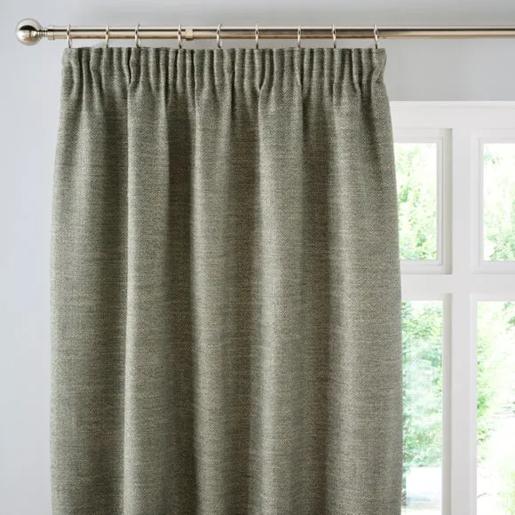 Churchgate Swithland Herringbone Pencil Pleat Curtains