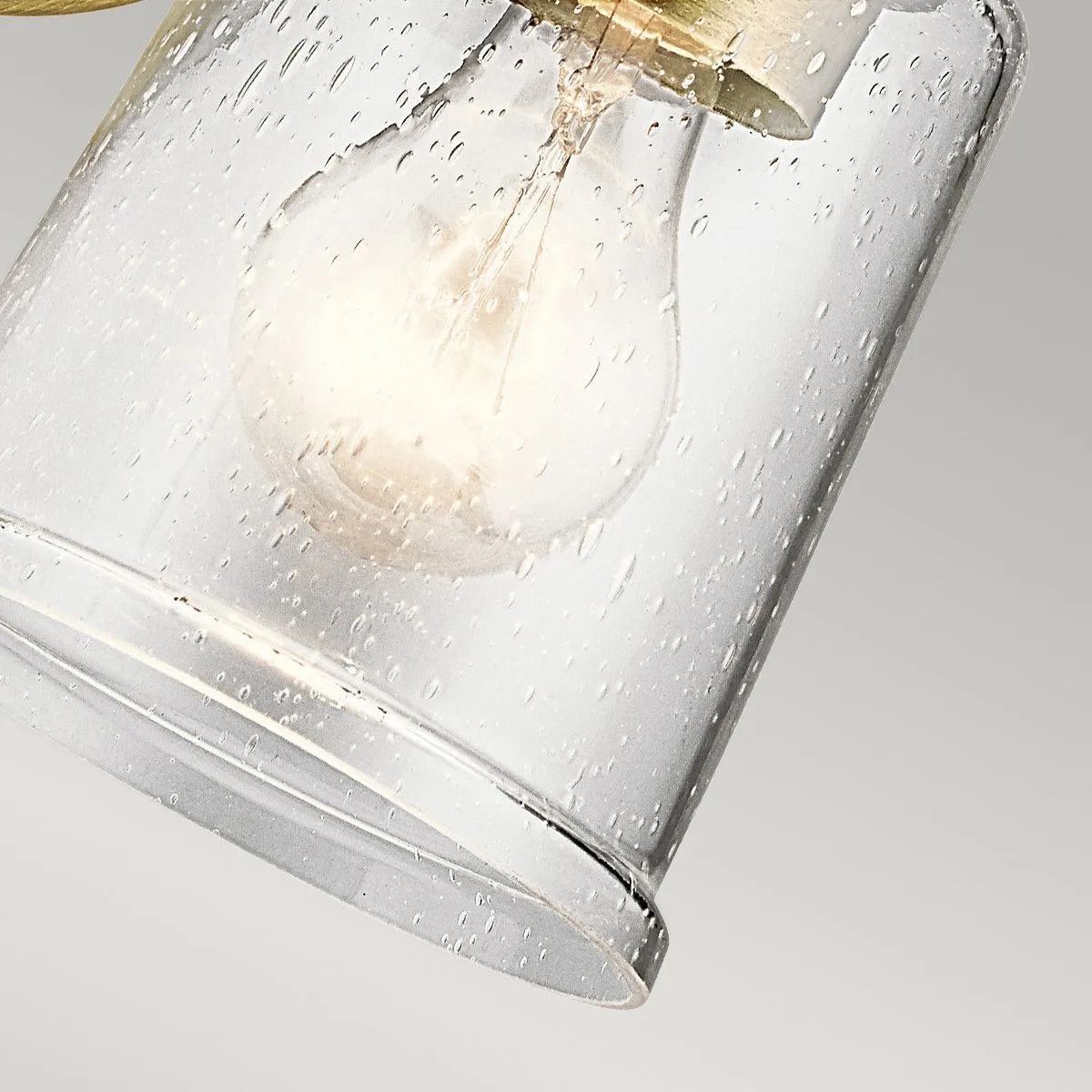 Netlighting Waverly 1 Light Wall Light Natural Brass E27 in Yellow 4