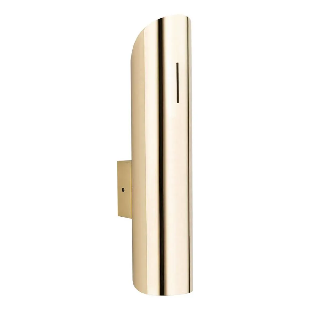 Netlighting Akron Up & Down Wall Lamp Brass Steel in Metallic Gold 2