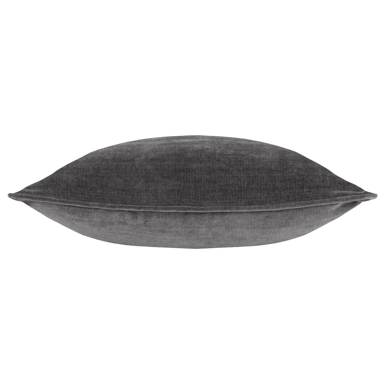 Yard Heavy Chenille Woven Piped Cushion in Charcoal 3