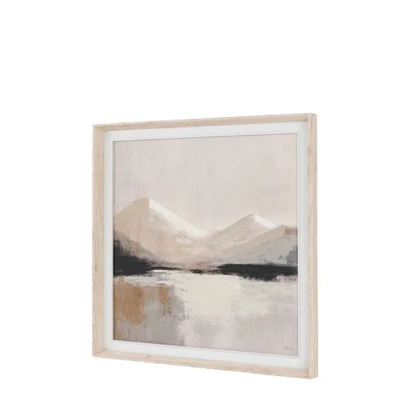 Cedar and Sage Contemporary Calm Mountains Framed Canvas 5