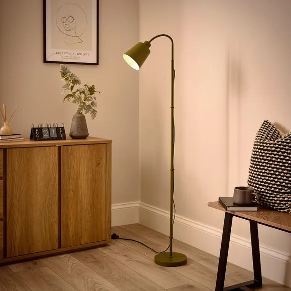 Sanford Goose Neck Adjustable Floor Lamp 2