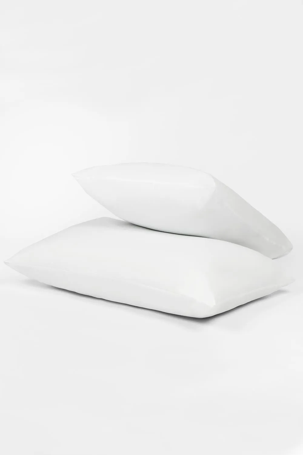 OHS Pair of 2 Soft Touch Support Medium Bounce Back Pillows in White