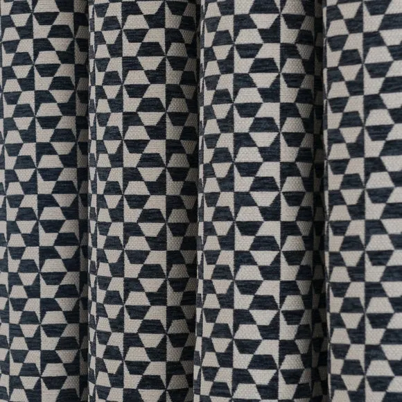 Geo Checkerboard Eyelet Curtains 3