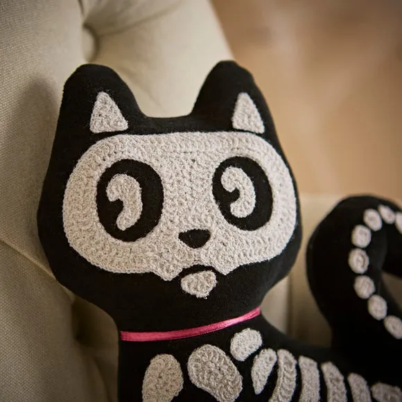 Large Cat Skeleton Cushion 2