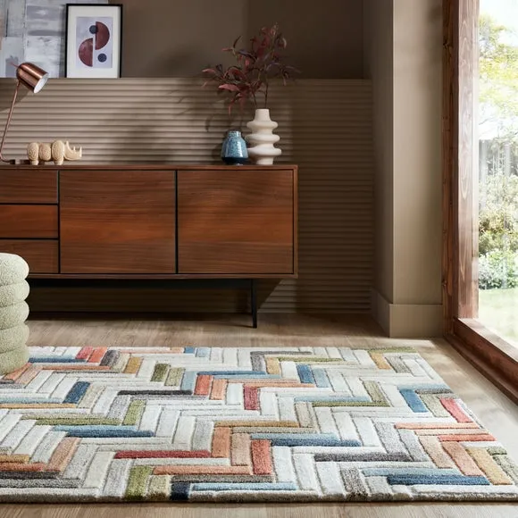 Russo Wool Geometric Modern Rug 1