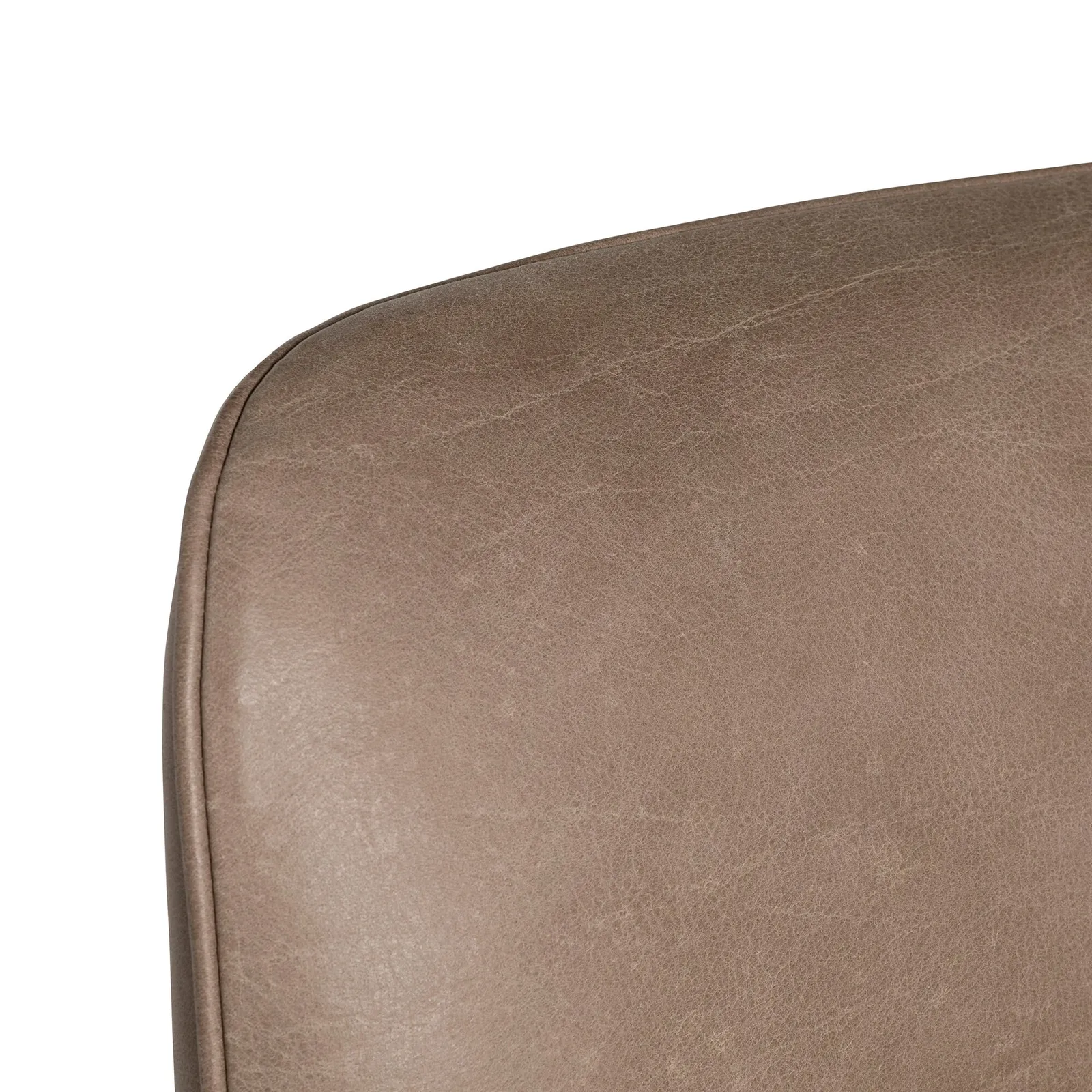 Kiri Dining Chair With Arms - Matching Stitch, Grey Leather | Barker & Stonehouse 4