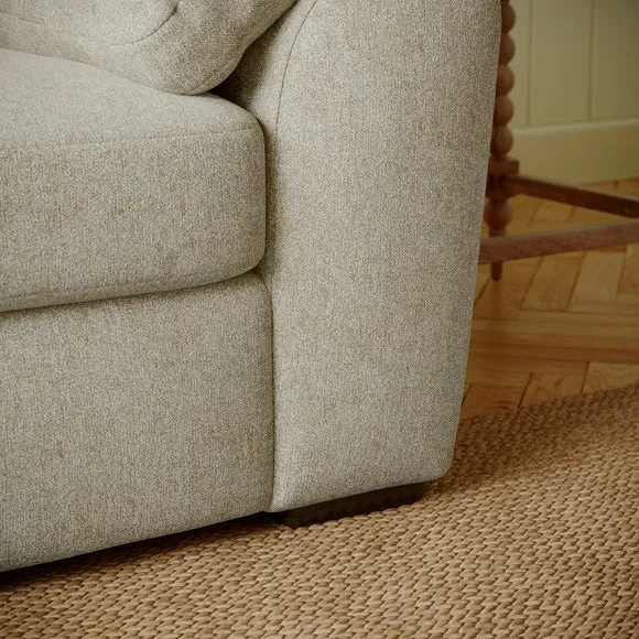 Milton Soft Chenille Corner Chaise Sofa 5