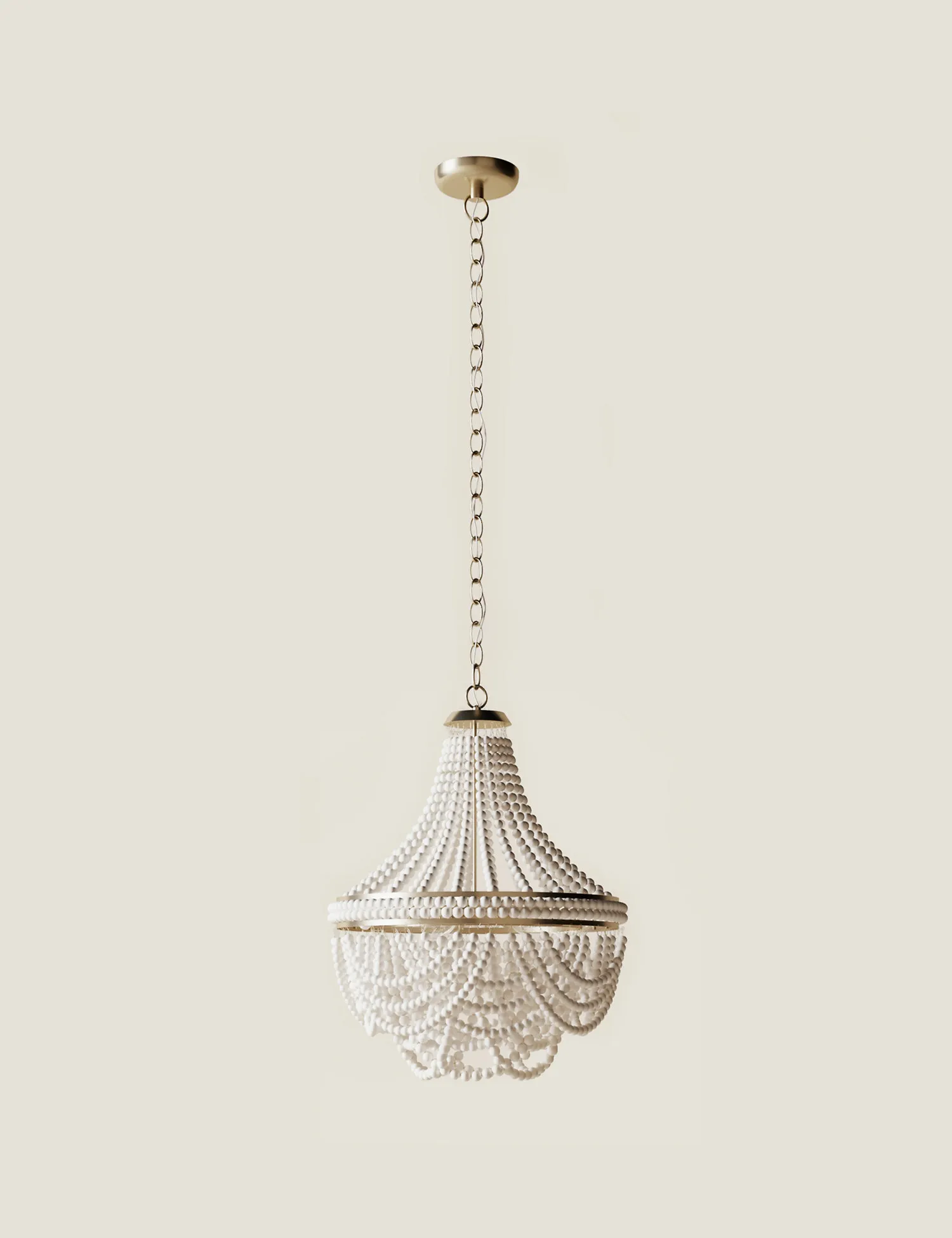 M&S Aurelia Wooden Beaded Chandelier