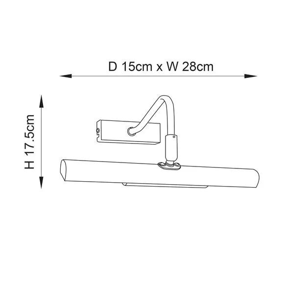 Vogue Lyra Picture 2 Light Adjustable Wall Light 6