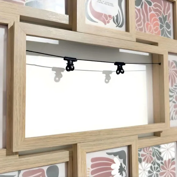 Wooden Peg Multi Photo Frame 3