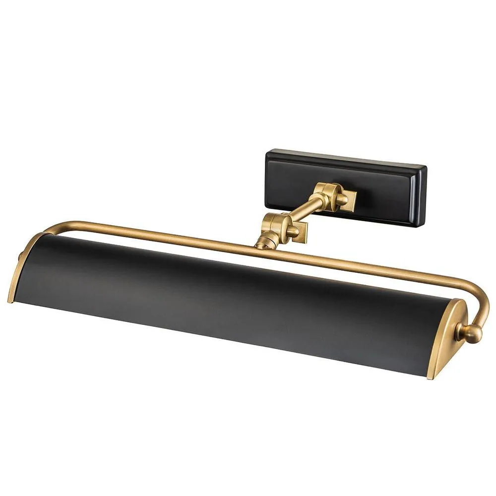 Netlighting Winchfield 2 Light Medium Picture Light Aged Brass & Matte Black