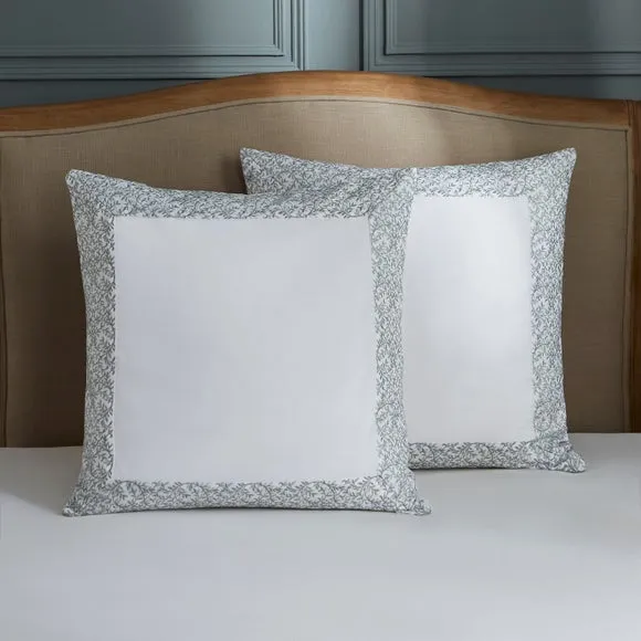 Dorma Elmley Embroidered 100% Cotton Pillow Sham 1