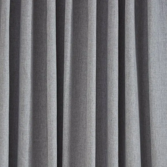 Chambray Microfibre Tab Top Curtains 3