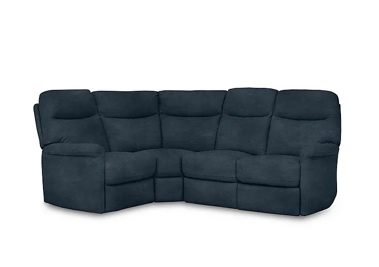 Compact Collection Lille Fabric Left Hand Facing Corner Sofa - Silverish Blue