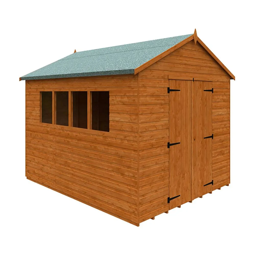 Buttercup Farm 10 x 8 Feet Workshop 12mm Shed - L295 x W235 x H254.5 cm in Burnt Orange
