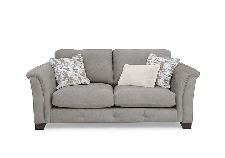 Aura 3 Seater Fabric Classic Back Sofa Bed - Kenzo Oatmeal - Sofas and Armchairs - In Time for Christmas