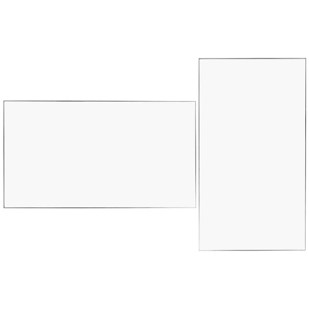 Heal's Fine Edge Mirror Rectangle 90x50cm Silver 1