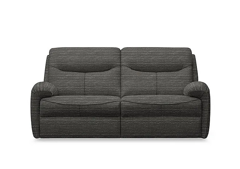 Amesbury Fabric 3 Seater Power Recliner Sofa with Power Headrest, Power Lumbar and Heated Seats - Victoria Slate