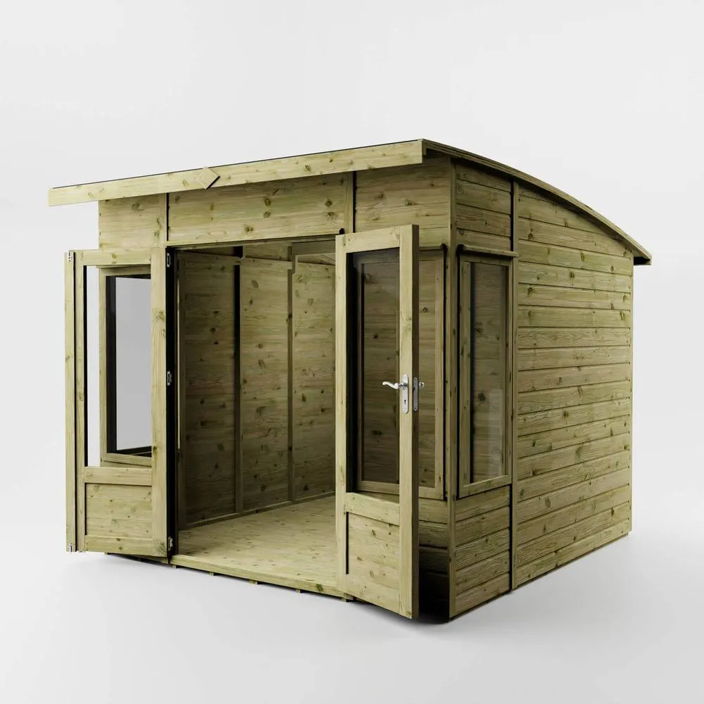 Mercia 8 x 8 Feet Premium Helios Summerhouse - L295.1 x W247.6 x H215.7 cm in Brown 3