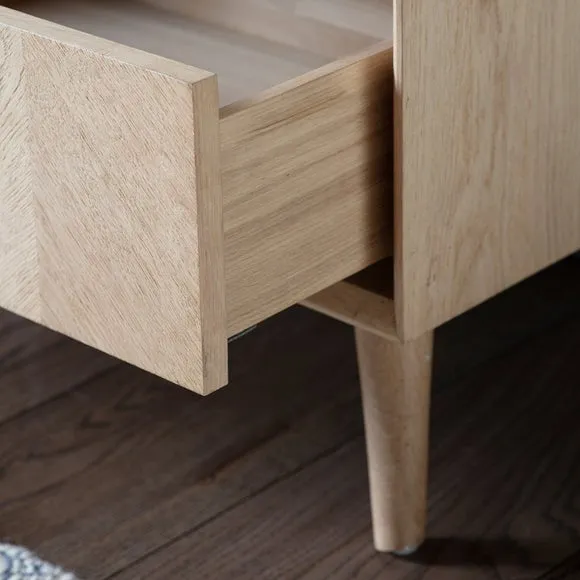 Manila 6 Drawer Chest, Light Wood 2