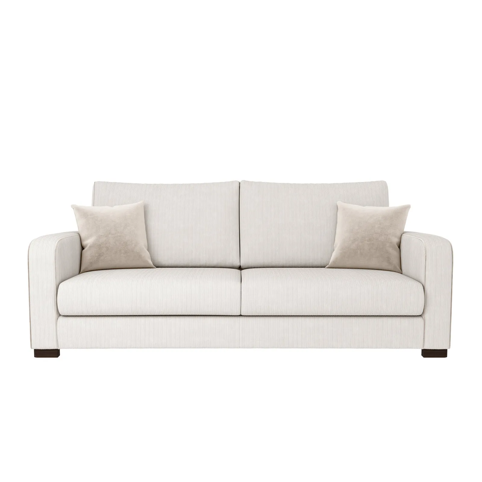 Carson Corduroy 4 Seater Sofa Brown