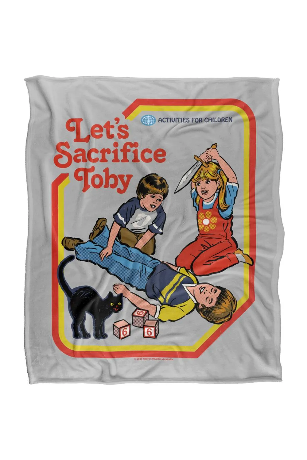 Steven Rhodes Let'S Sacrifice Toby Silky Super Soft Throw Blanket
