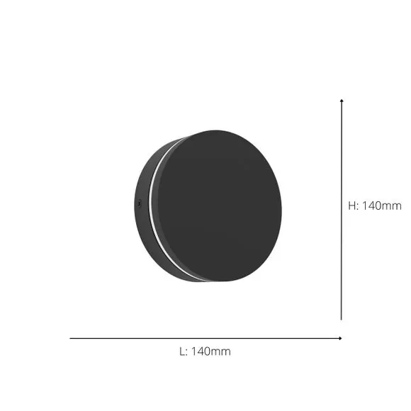 EGLO Pedersano Adjustable Round LED Outdoor Wall Light 4