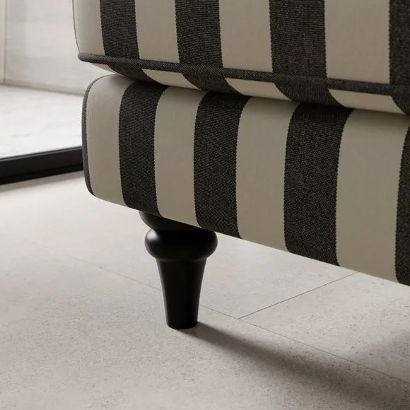 Beatrice II Woven Stripe Snuggle Chair 5
