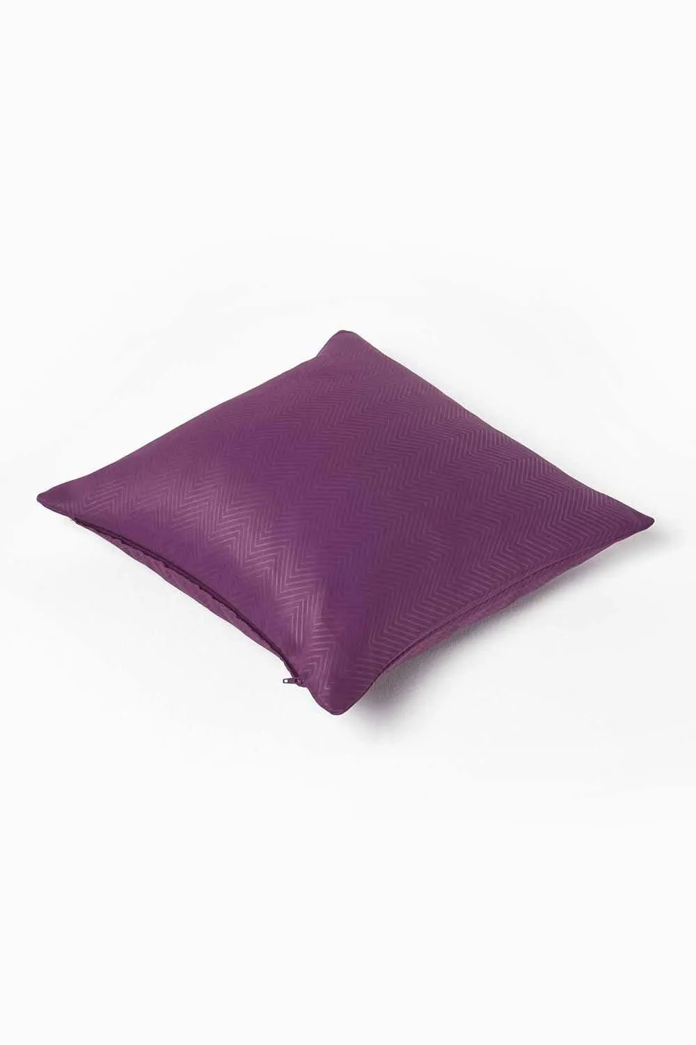 Homescapes Herringbone Cushion Cover in Purple 4