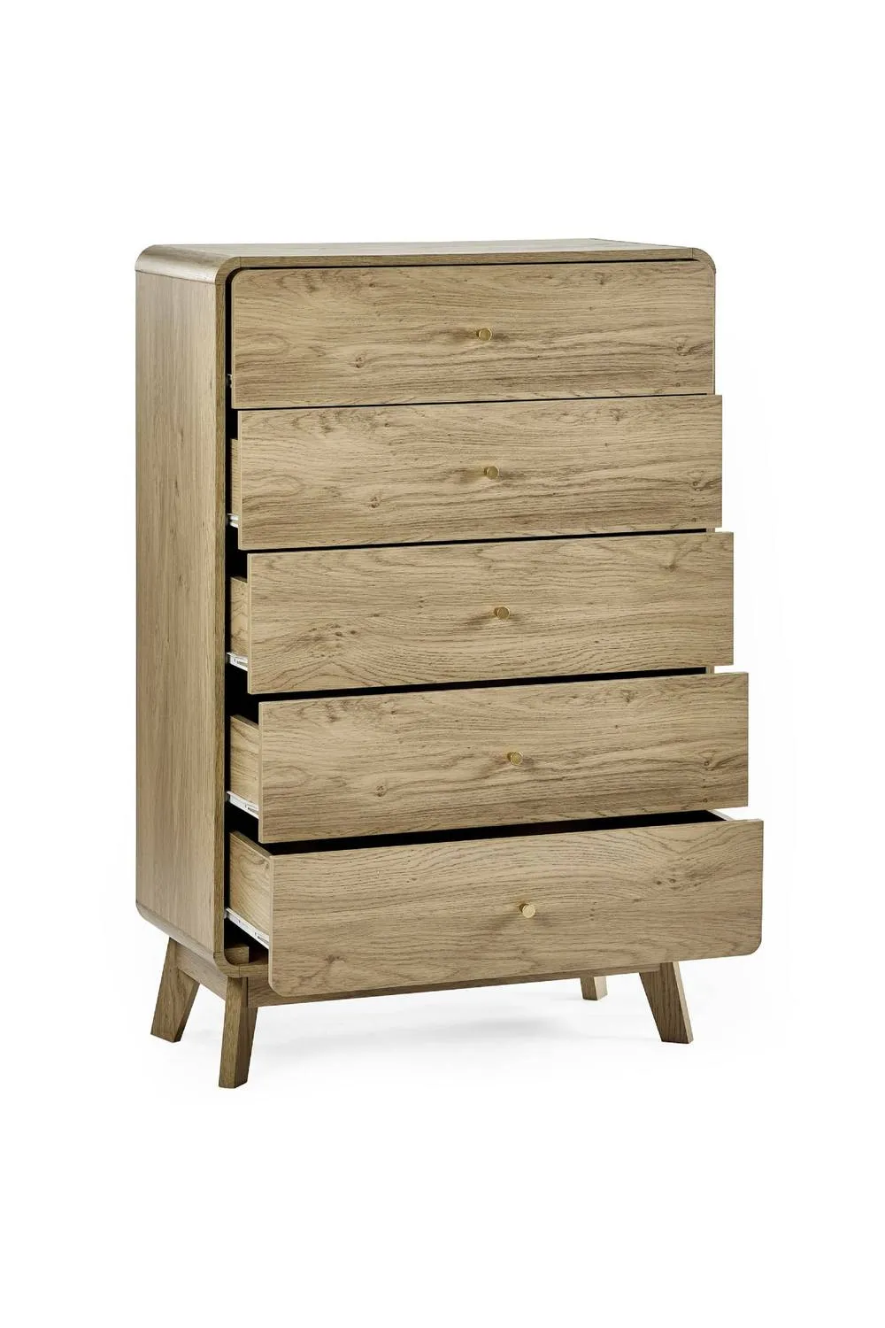 Julian Bowen Ingrid 5 Drawer Chest in Beige 3
