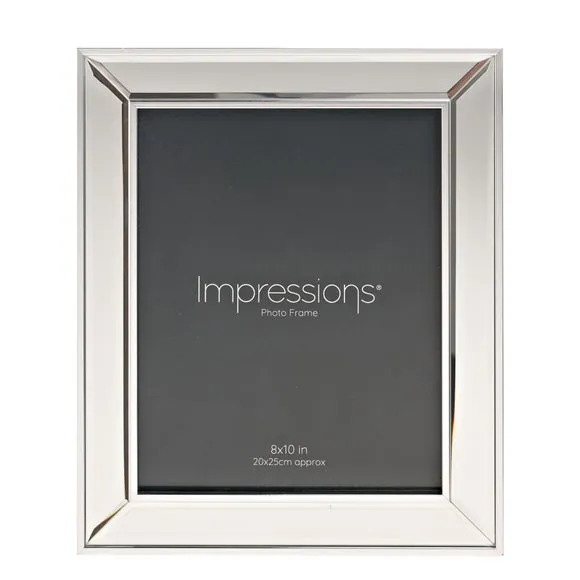Impressions Mirror Border Bevelled Photo Frame 2