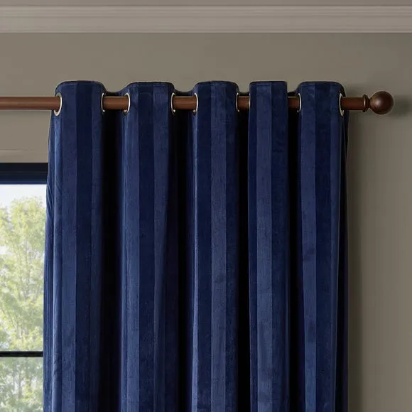 Paoletti Regency Stripe Eyelet Curtains 1