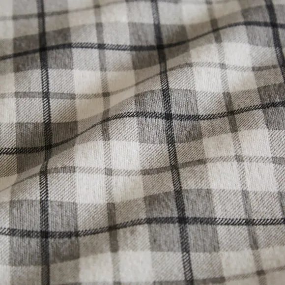 Salvage Yard Check 100% Brushed Cotton Duvet Cover & Pillowcase Set 3